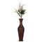 Uniquewise 34-Inch Brown Metal Floor Vase: Elegant Centerpiece Dried Flower Artificial Flower Living Room Decoration Bedroom